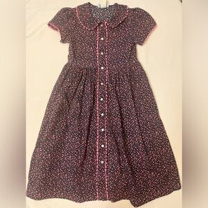 Funtasia Too Dark Navy Floral Shirt Dress
